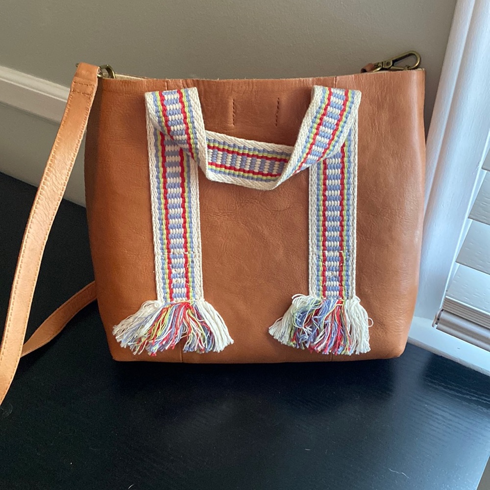 MADEWELL fringe crossbody purse